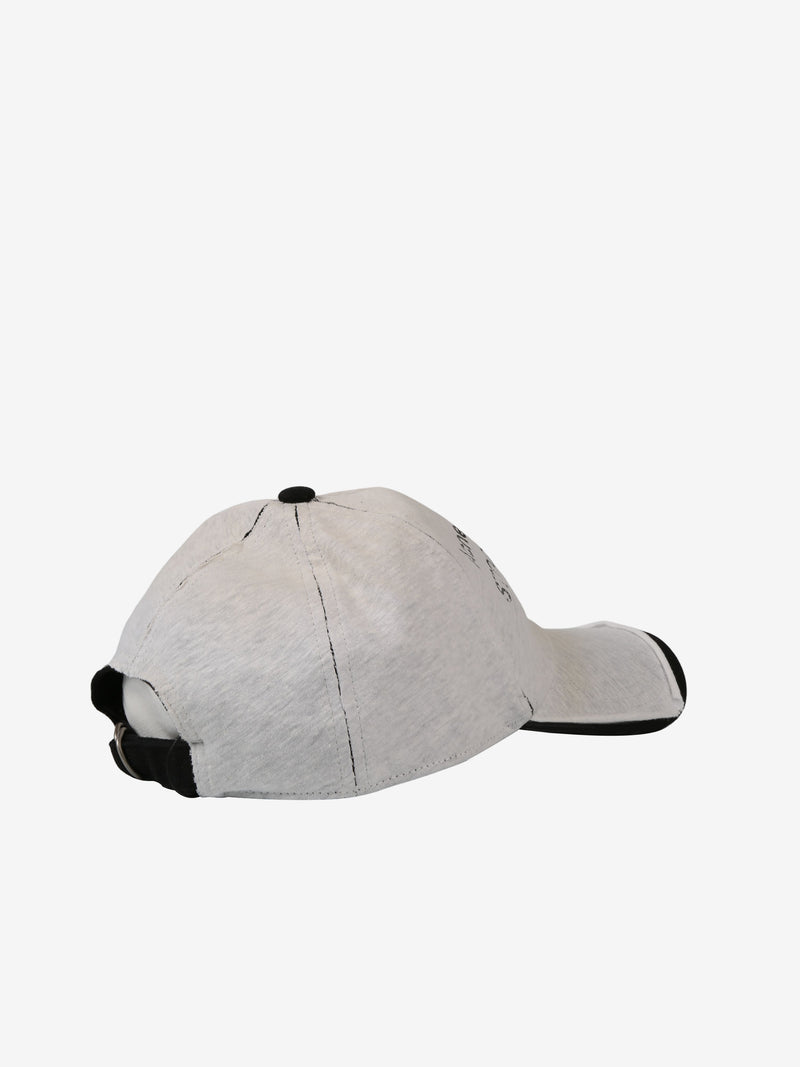 White hat, back view