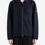 Navy shirt, front view