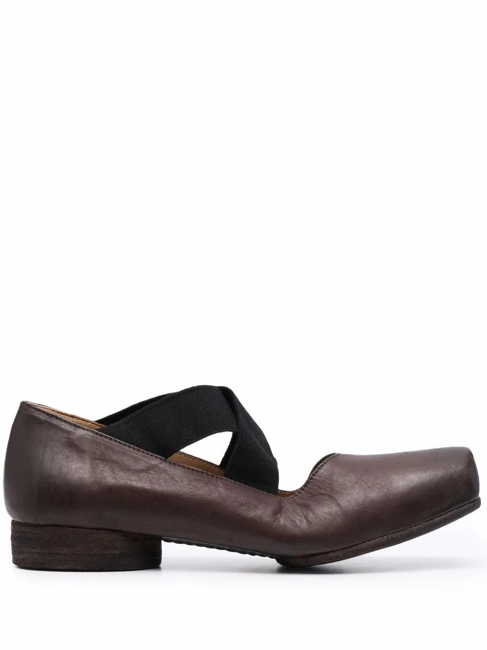 Brown shoes, side view