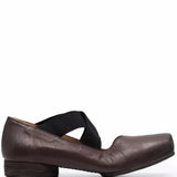 Brown shoes, side view