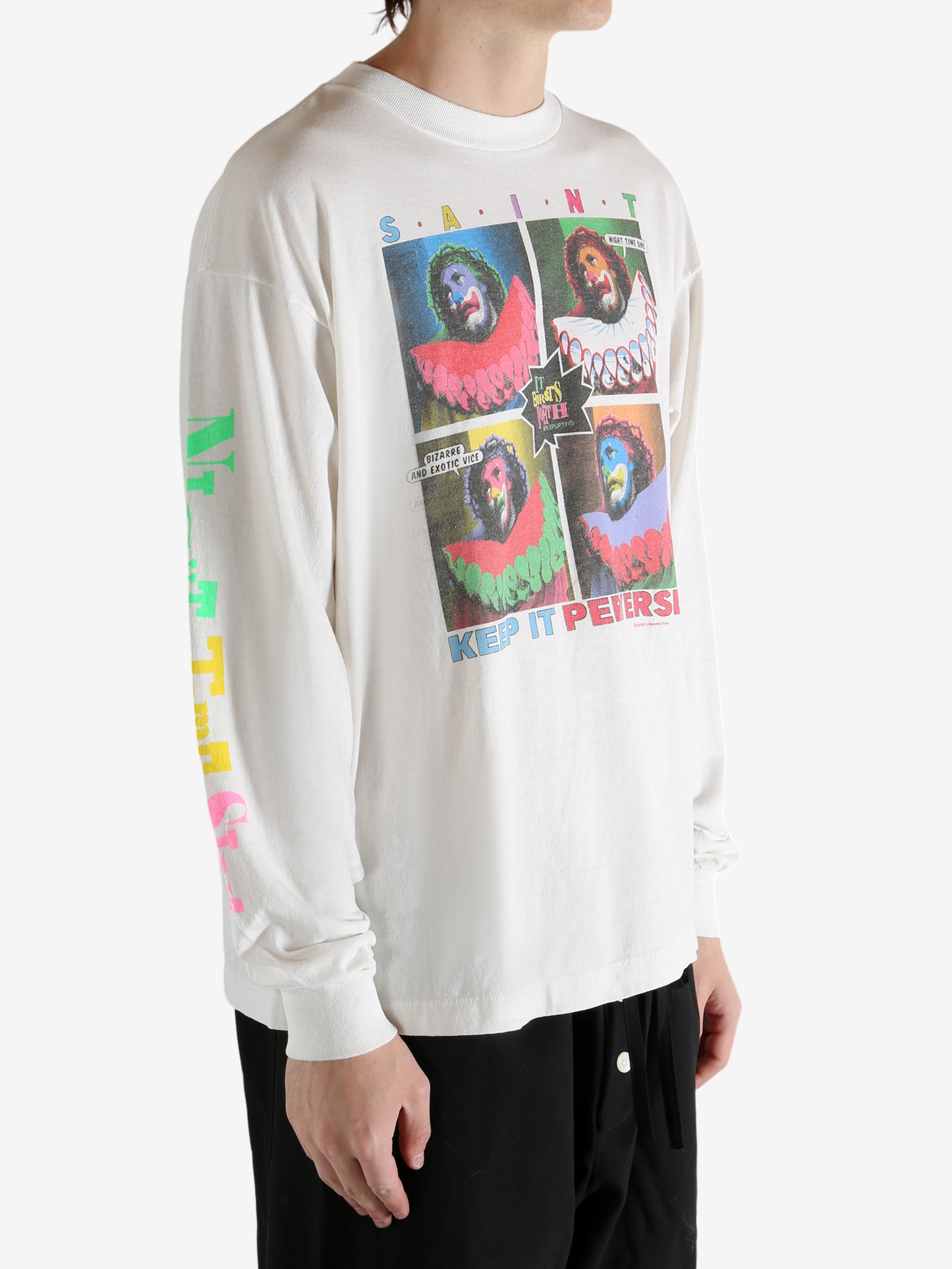 White t-Shirt worn by a person, showing the shirt's fit