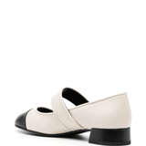 White shoes, back view