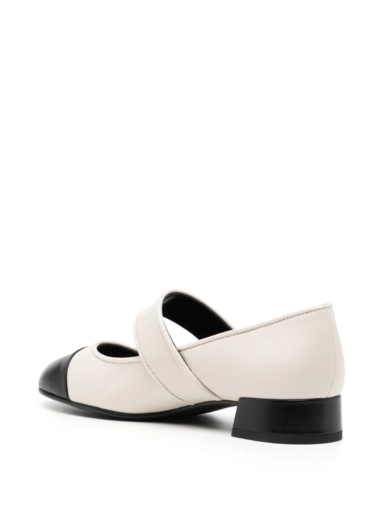 White shoes, back view