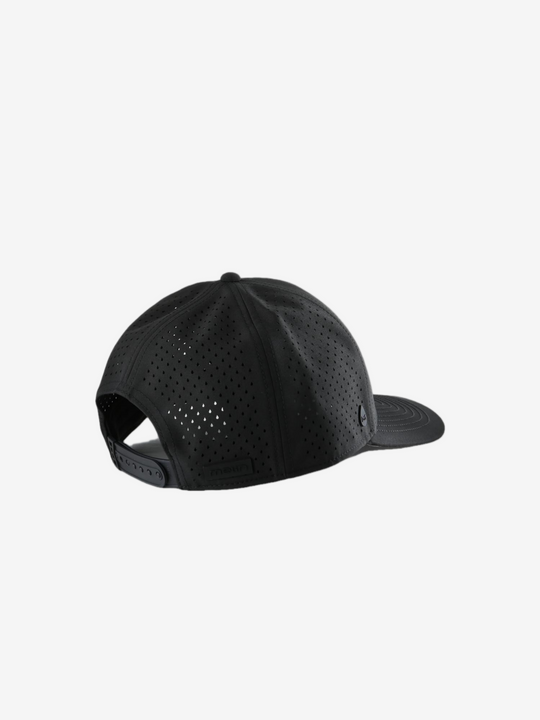 Black hat, back view
