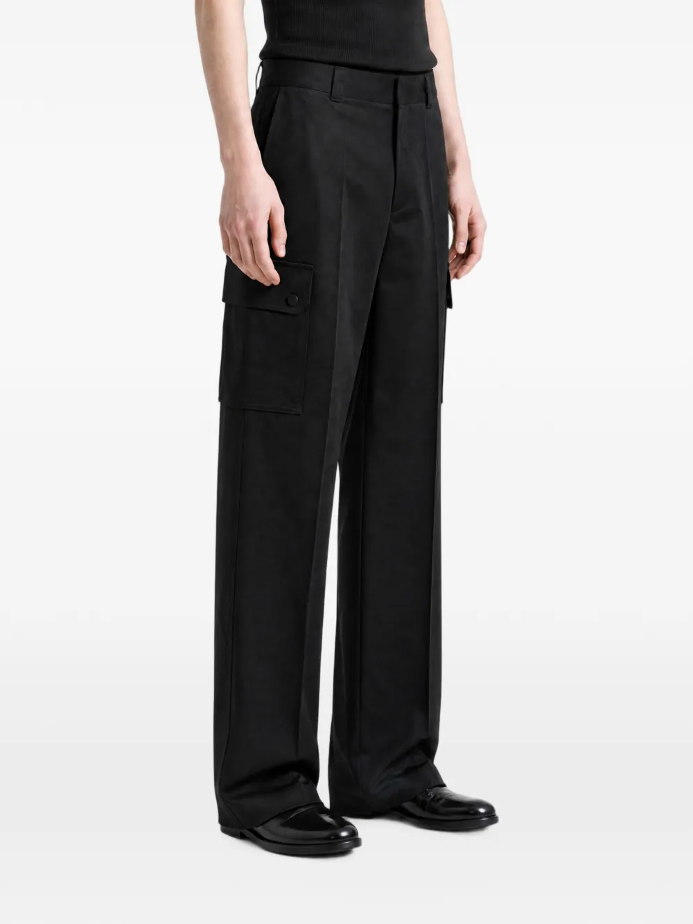 Black pants, full body view