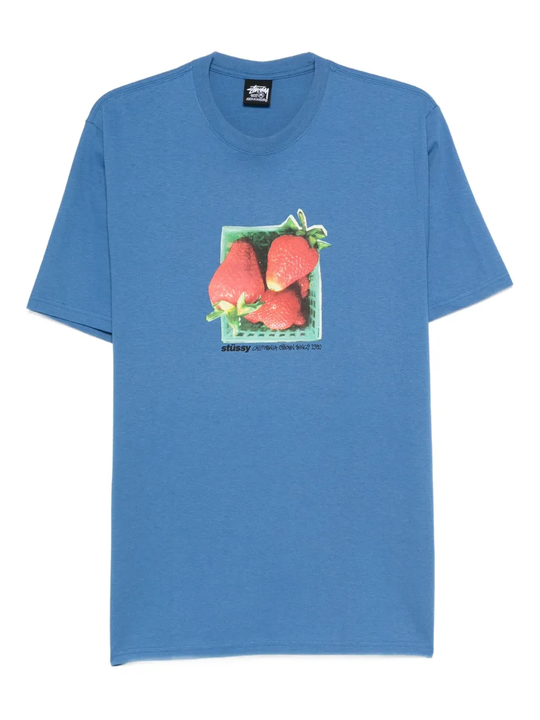 Blue t-shirt, front view
