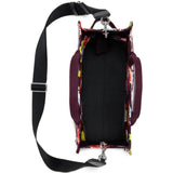 Burgundy bag, front view