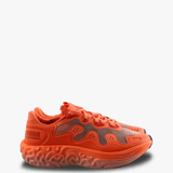 Orange shoes, front view