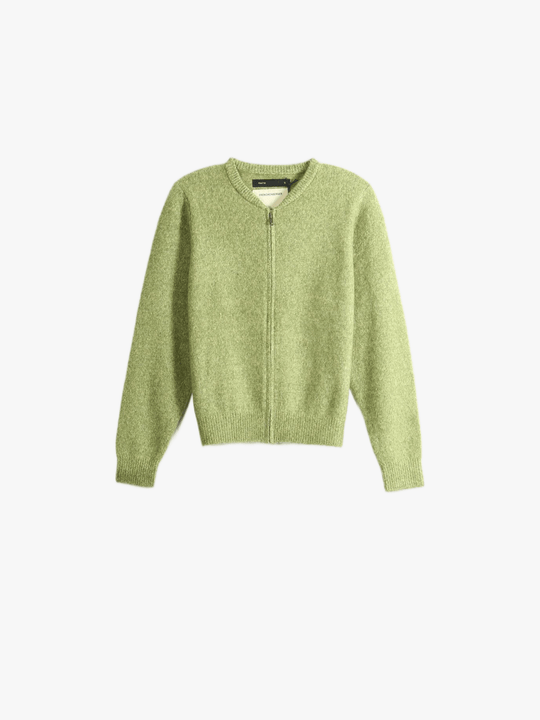 Green hoodie, front view