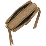 Tan bag, front view