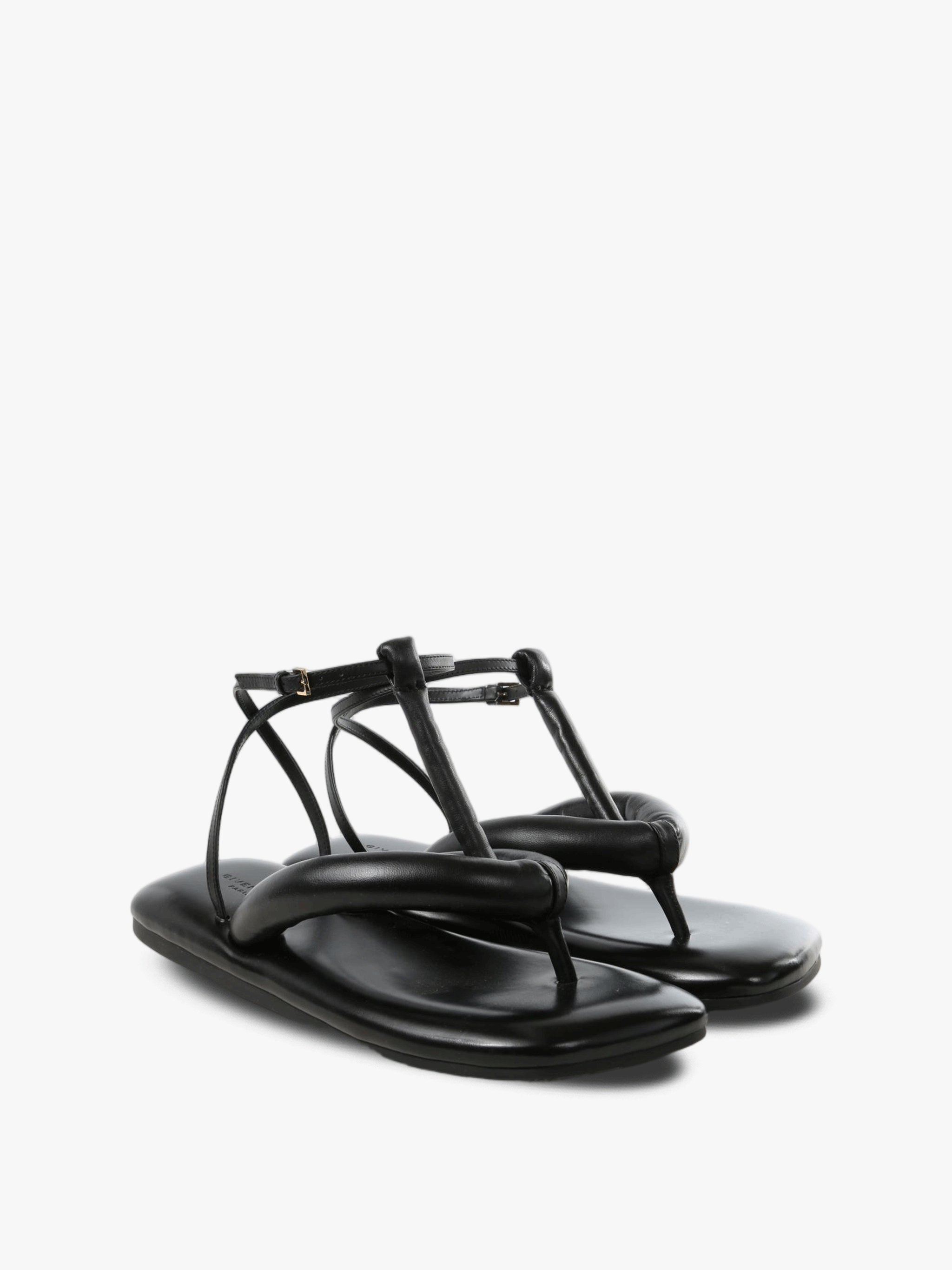 Black flats, side view