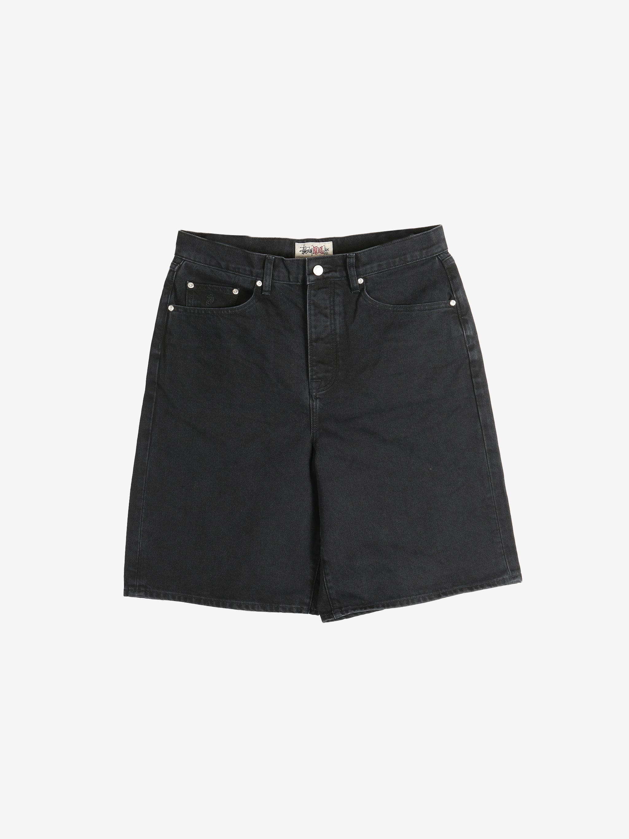 Black shorts, front view