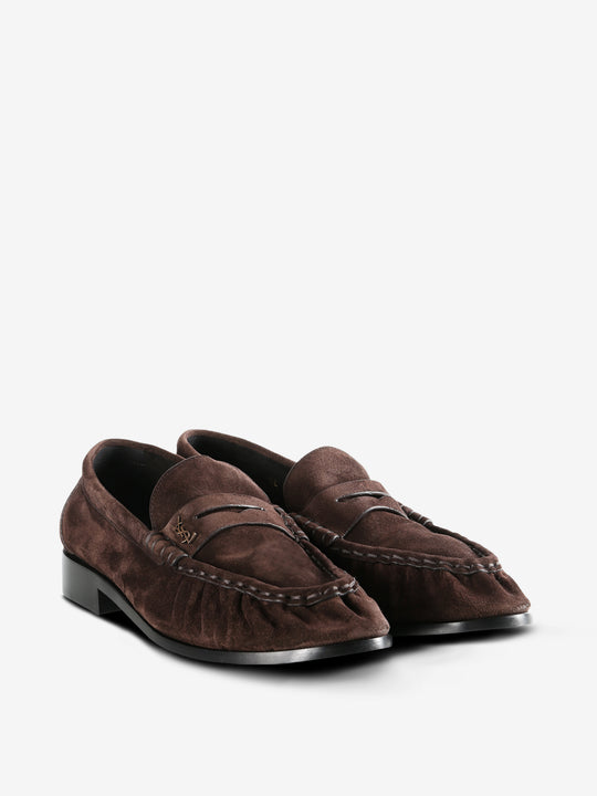 Brown loafer, side view