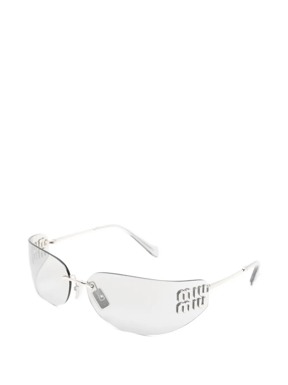 White eyewear, front view