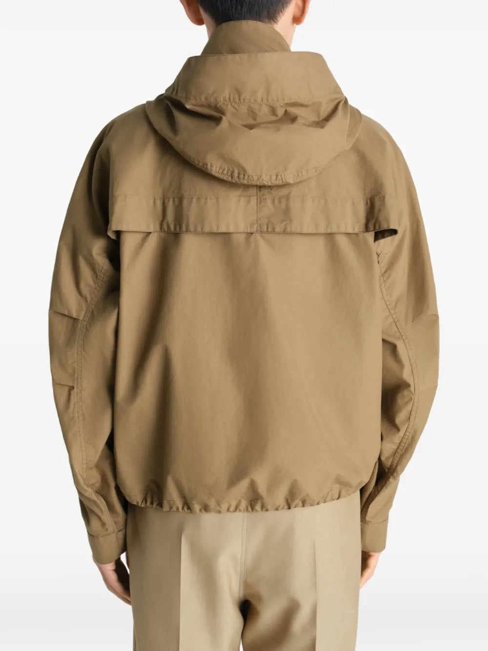 Bronwn jacket worn by a person, showing the jacket's fit
