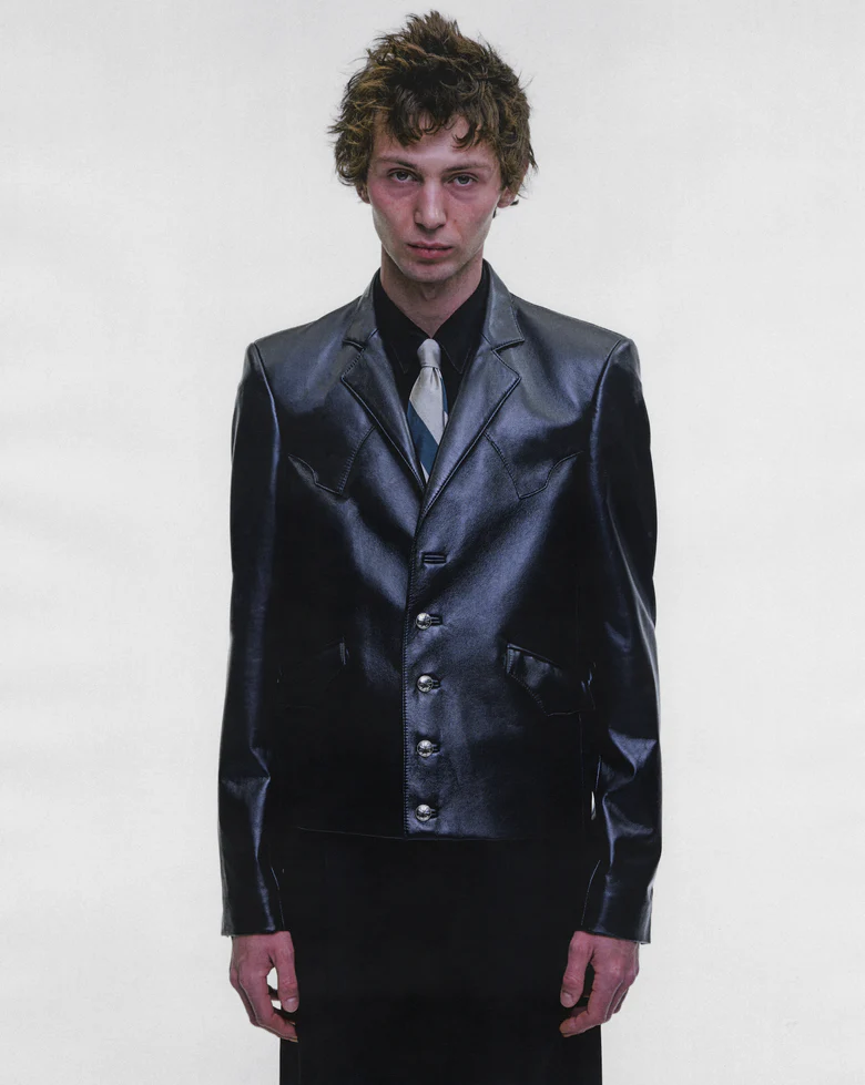 Black jacket, full body view