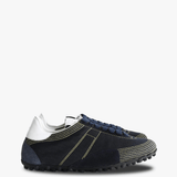 Navy shoes, front view
