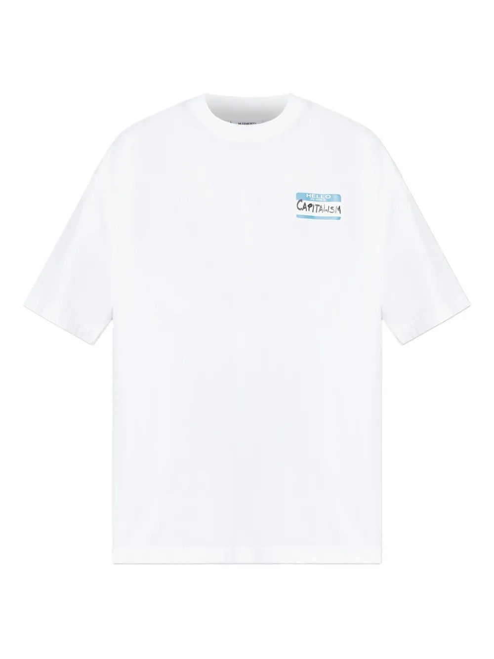 White t-shirt, front view
