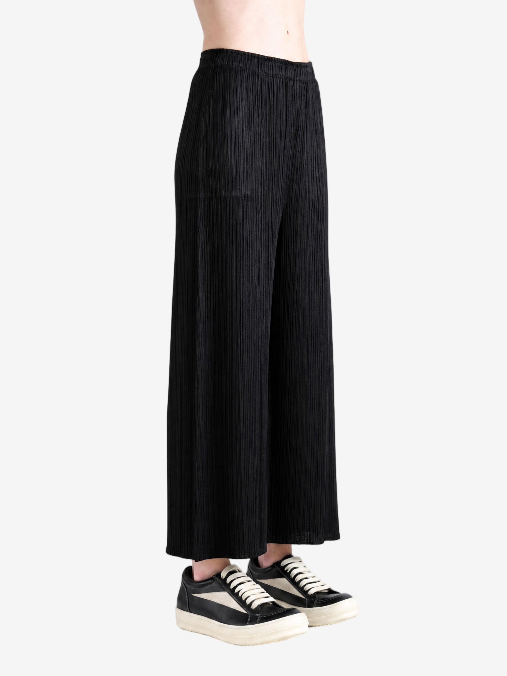 Black pants, full body view