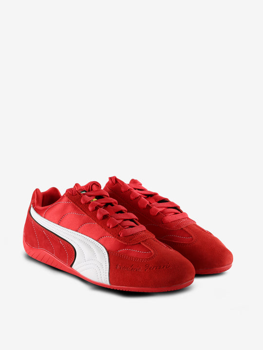 Red sneaker, front view