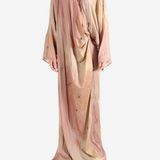 Pink dress, full body view