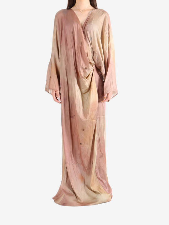 Pink dress, full body view