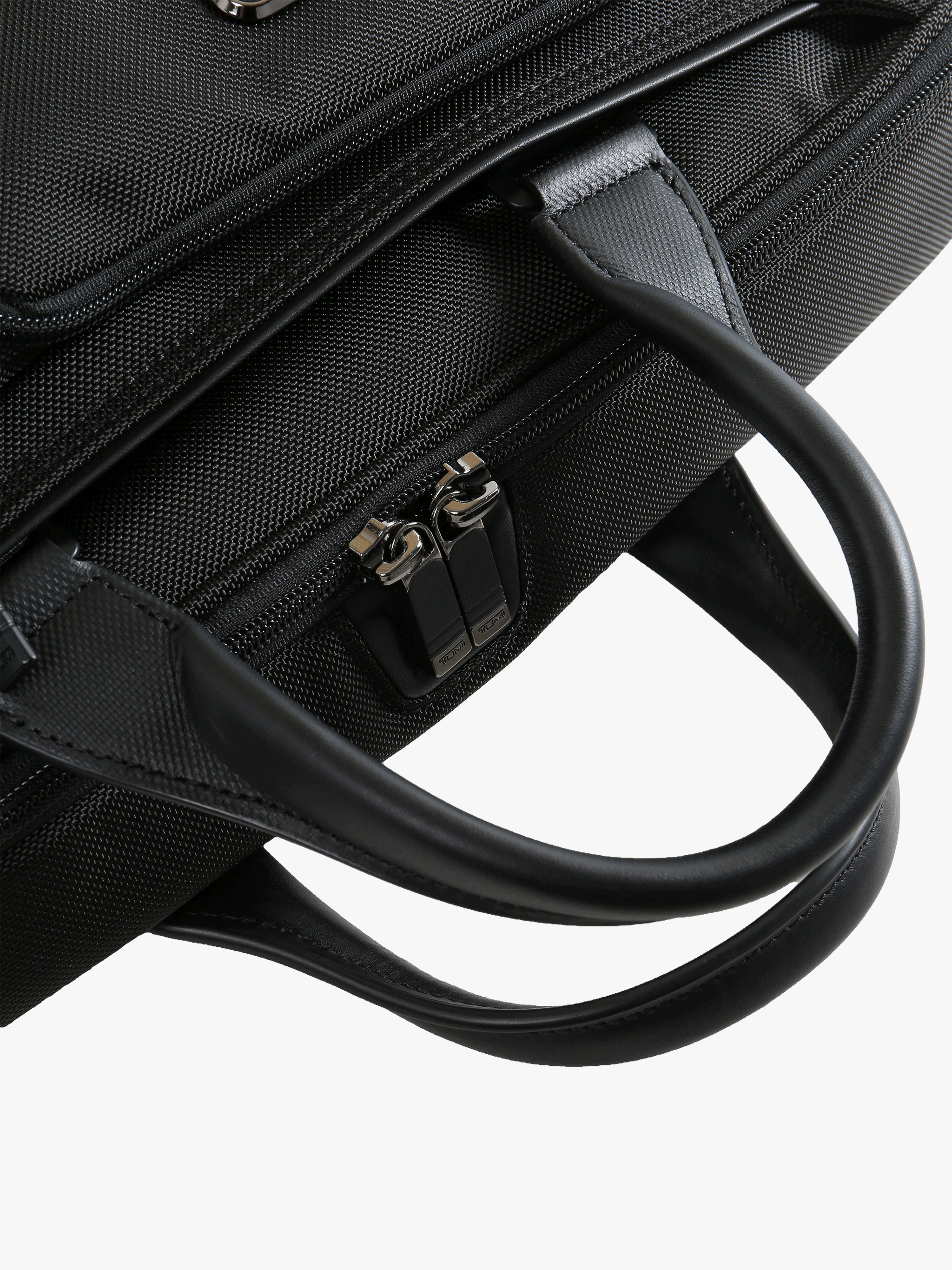Close up of Black bag, showing detail
