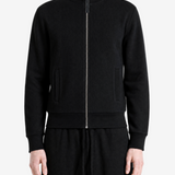 Black hoodie, full body view