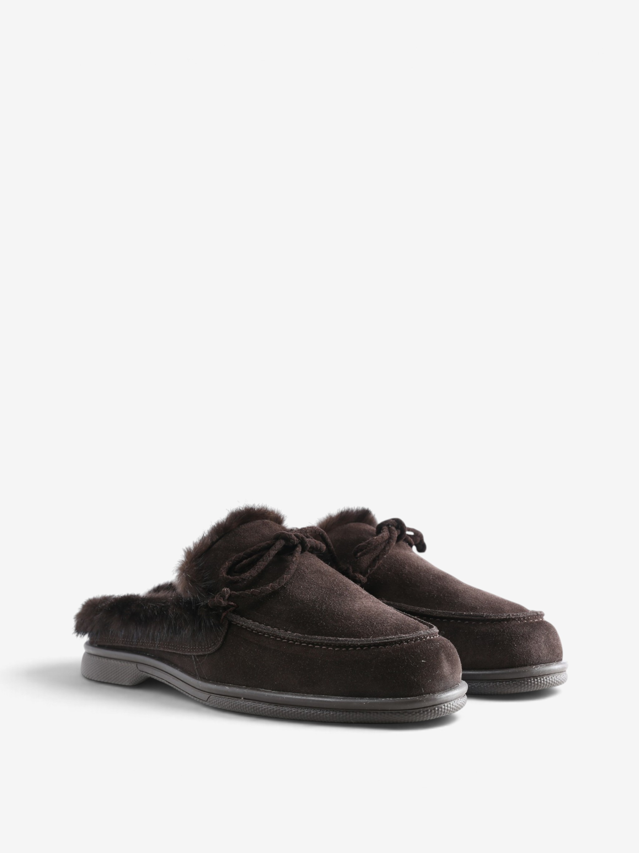 Brown shoes, front view