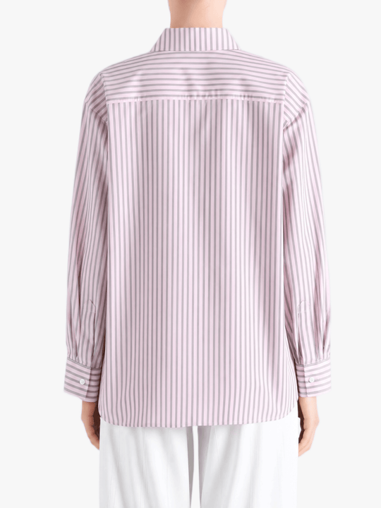 Pink shirt, full body view
