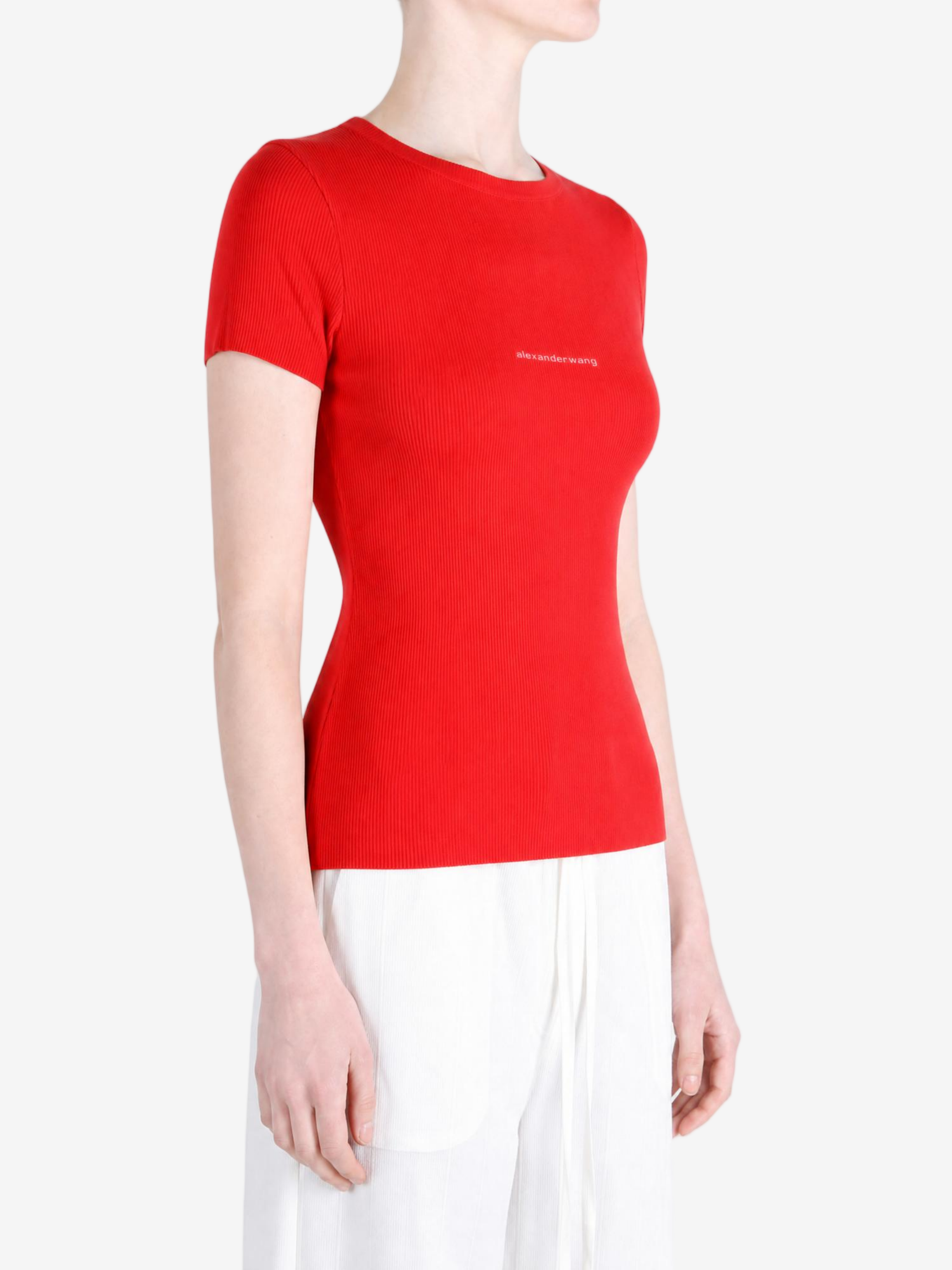 Red t-shirt, front view