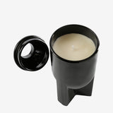 Black candle, front view