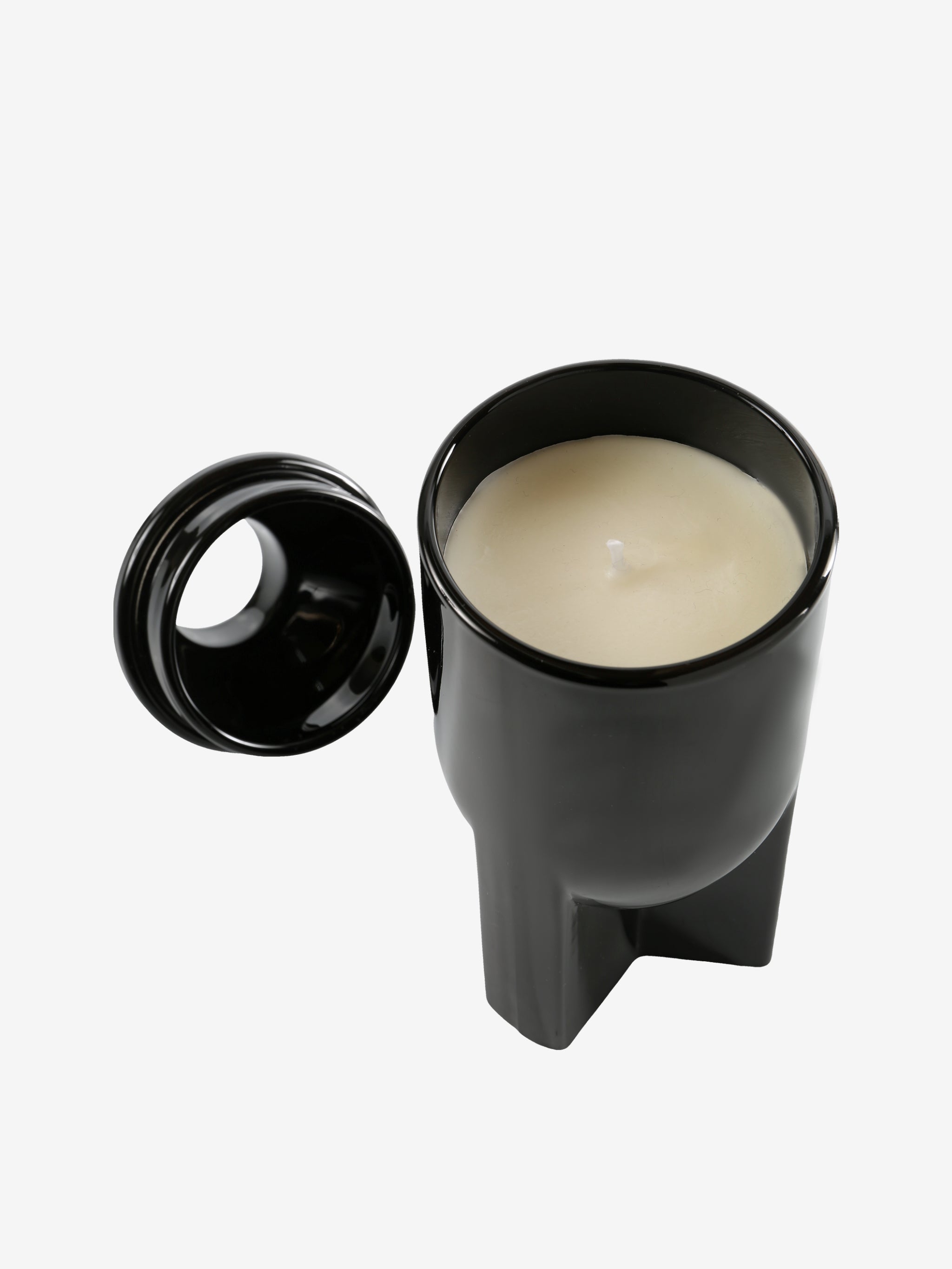 Black candle, front view