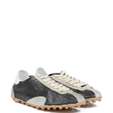 black sneakers,side view