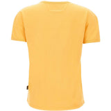 Yellow top, back view