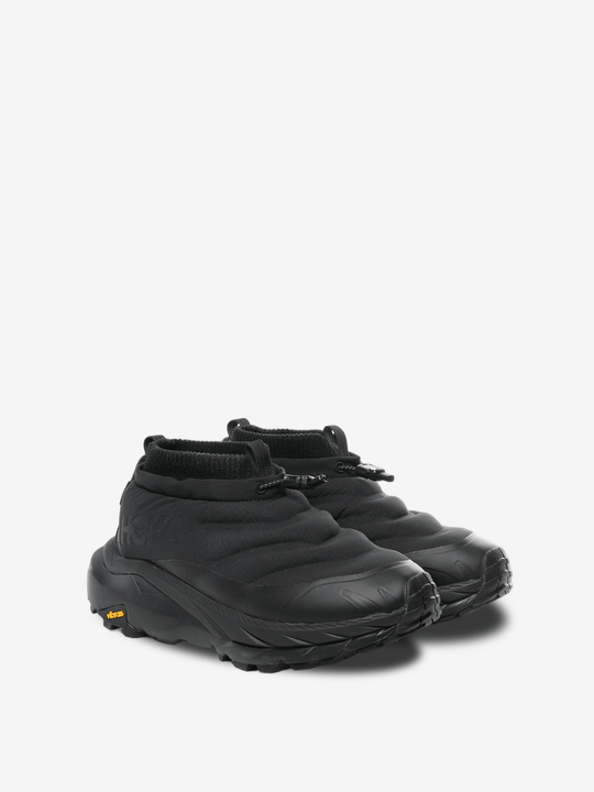 Black high-top sneaker,side view