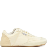 Tan sneakers,front view