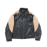 Navy jacket, front view