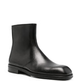 Black boots, front view