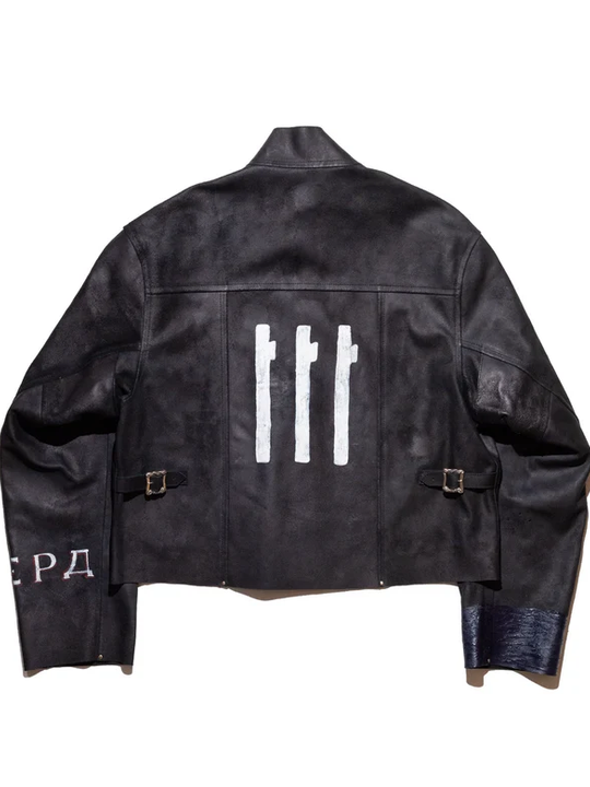 Black jacket, front view