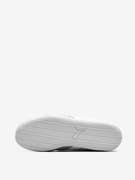 White sneakers, back view