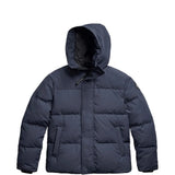 Navy jacket, front view