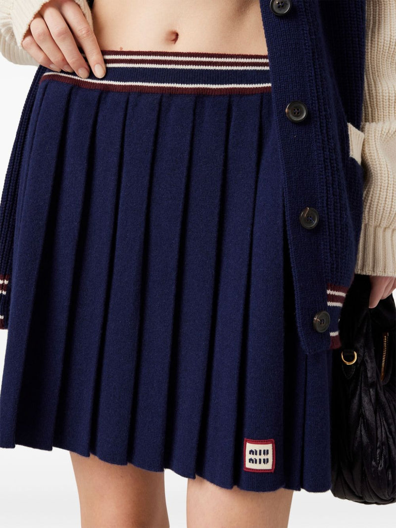 MIU MIU - Women Wool Cashmere Skirt