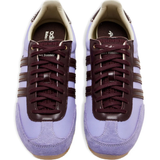 Purple sneakers, top view
