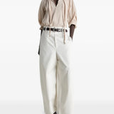 White pants, full body view