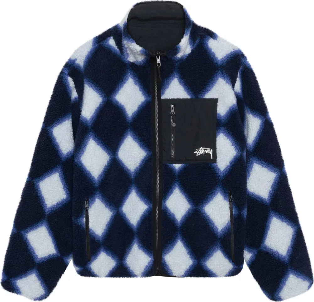 Blue jacket, front view