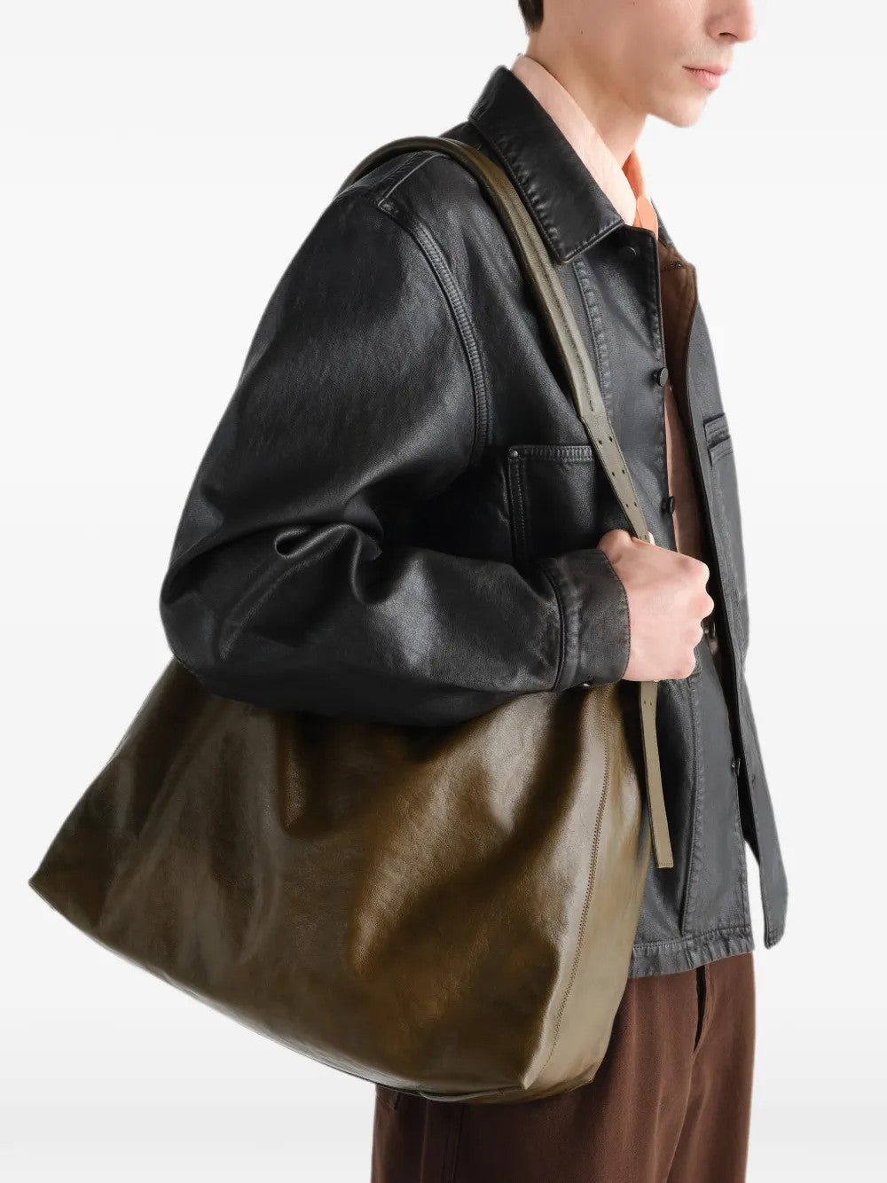 Brown bag, side view