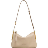 Tan bag, front view