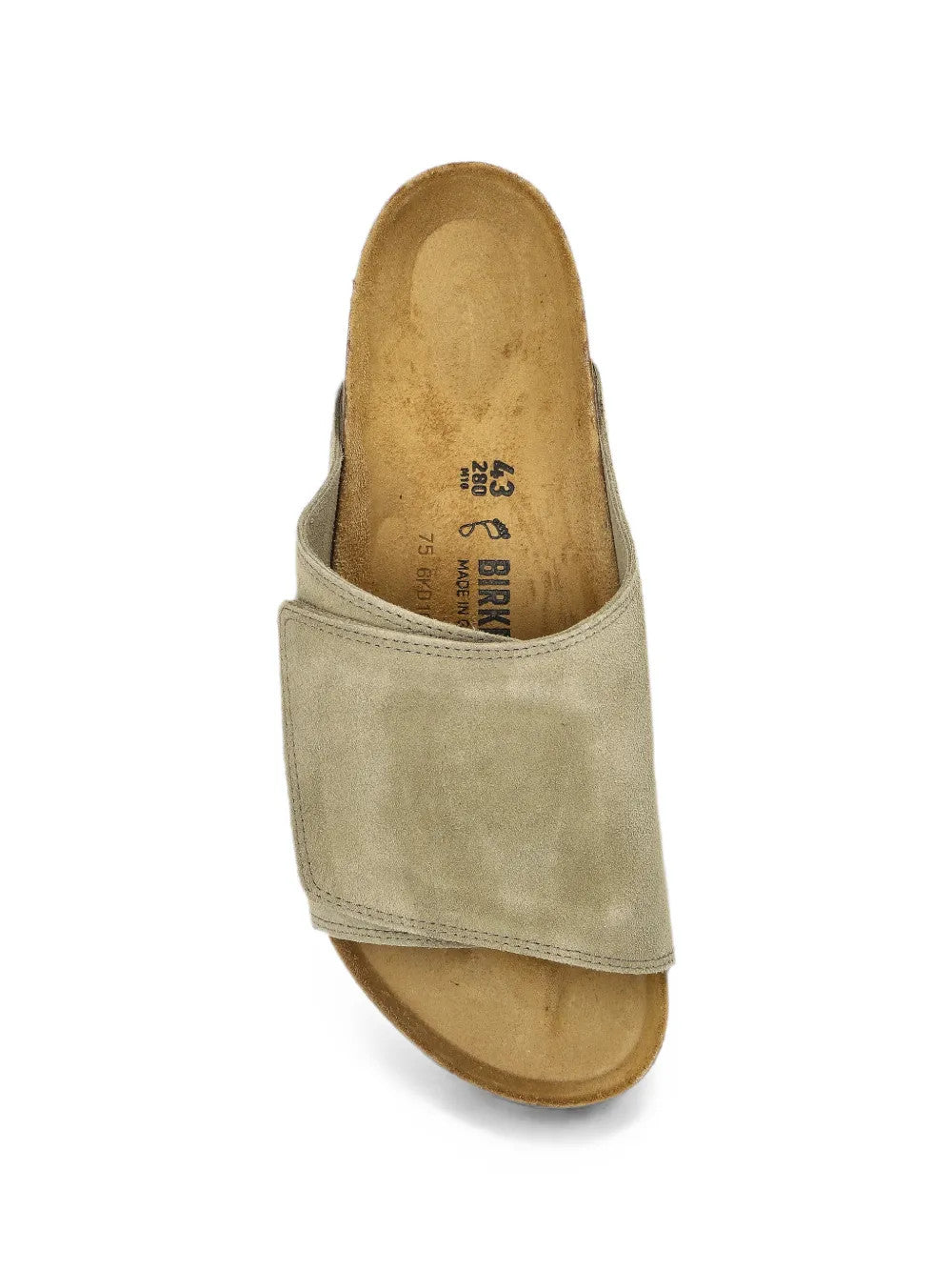 Tan sandals, front view