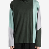 Green hoodie, full body view